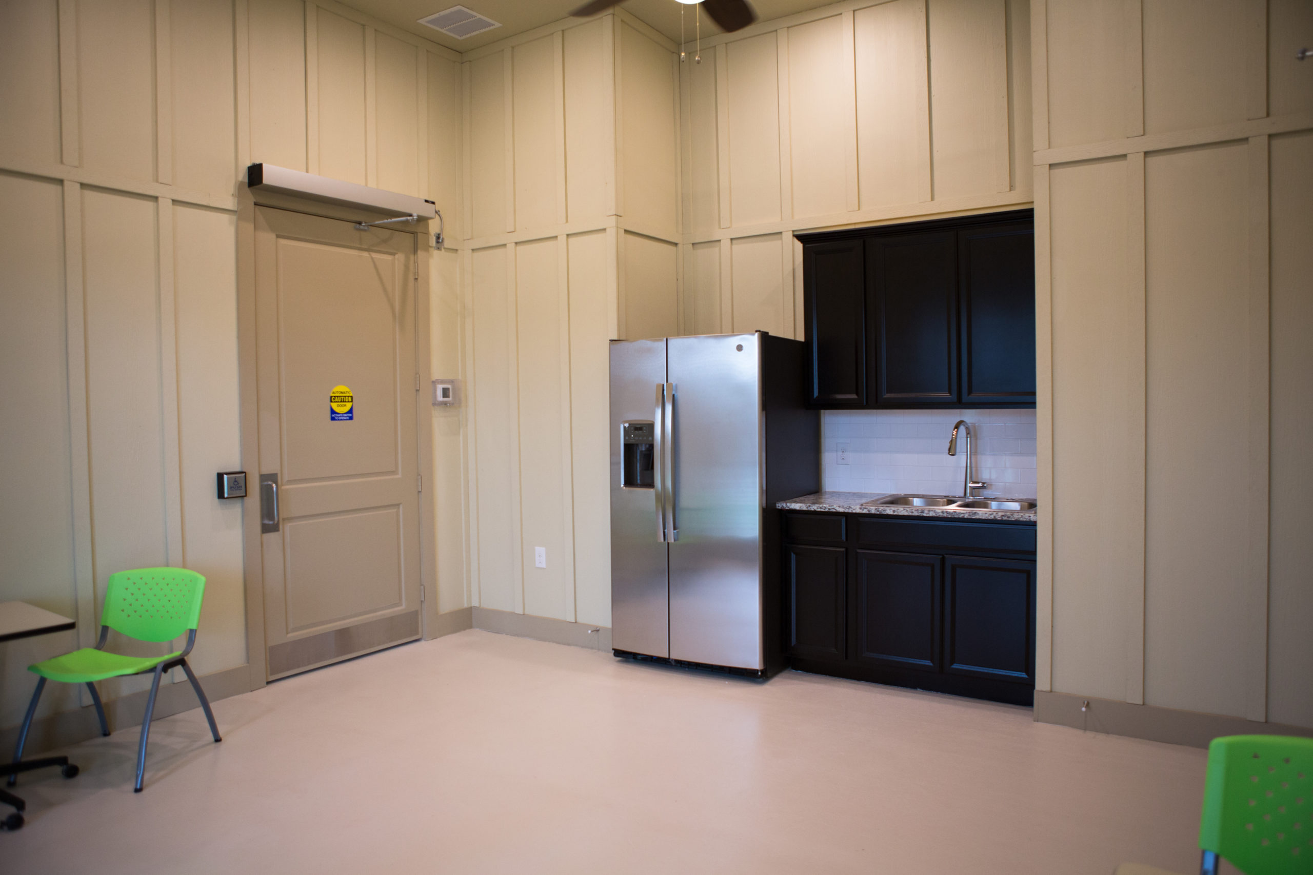 large cabin kitchenette